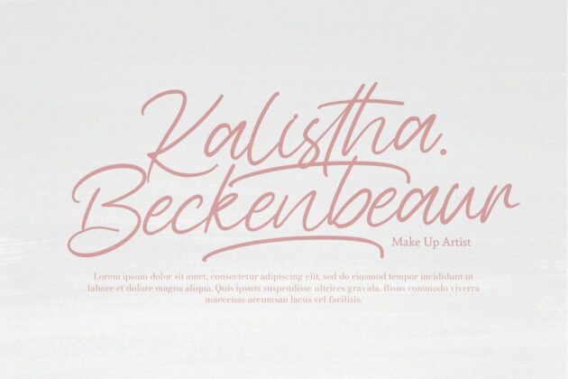 Awejatty - Handwritten Font Poster 1