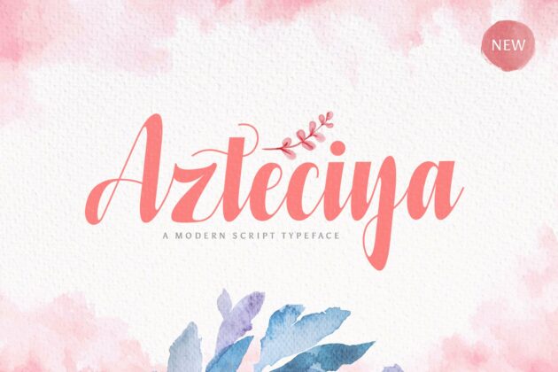 Azteciya - Handwritten Font Poster 3