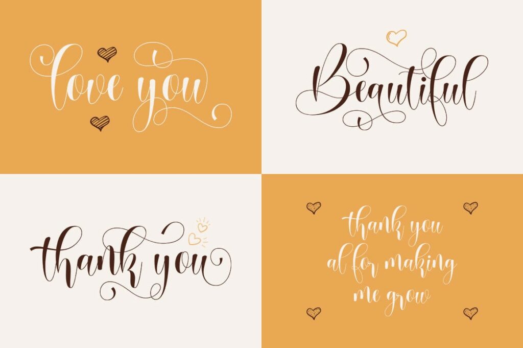 Babenta - Modern Calligraphy Font Poster 1