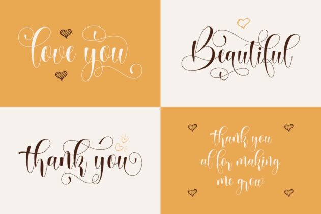 Babenta - Modern Calligraphy Font Poster 1