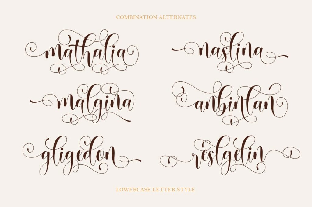 Babenta - Modern Calligraphy Font Poster 6