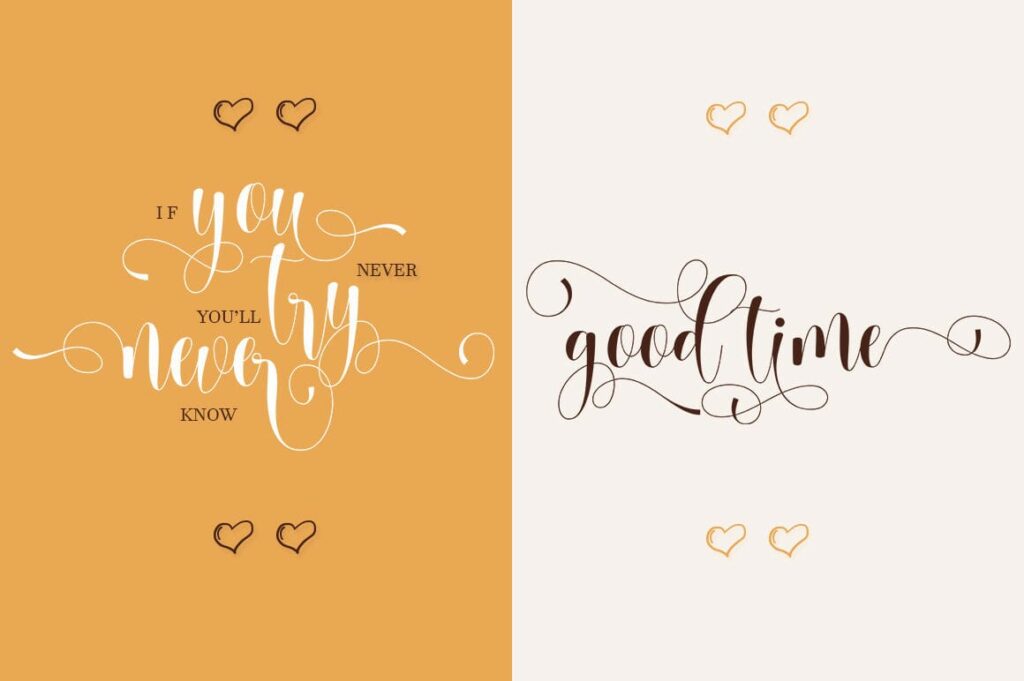 Babenta - Modern Calligraphy Font Poster 7
