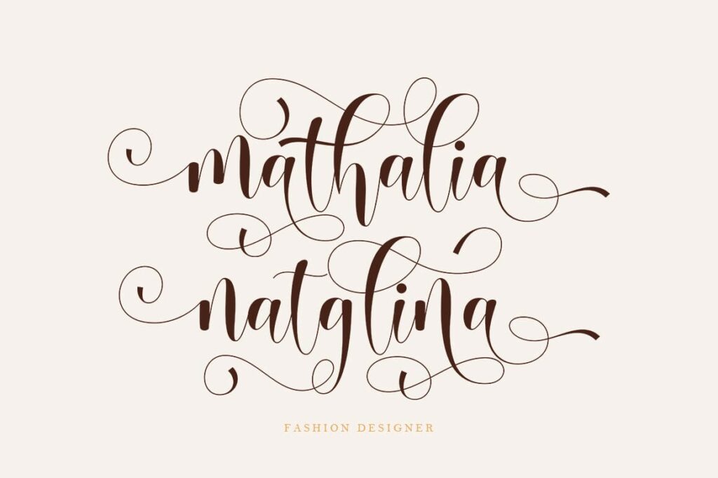 Babenta - Modern Calligraphy Font Poster 8