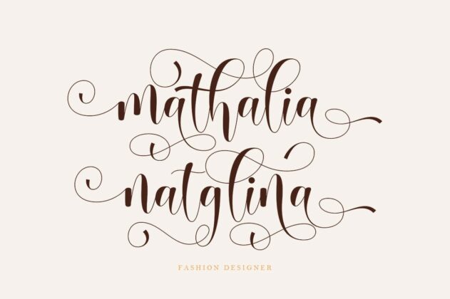 Babenta - Modern Calligraphy Font Poster 8