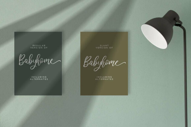 Babyhome Elegant Script in Two Version Poster 4