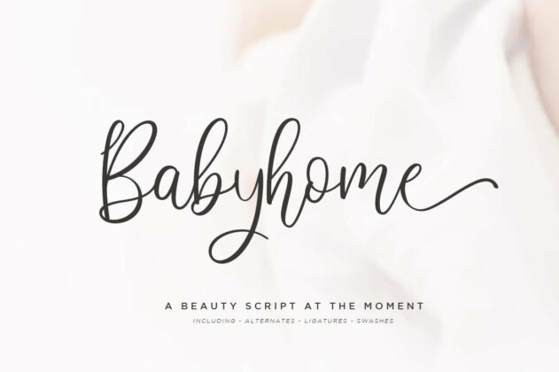 Babyhome Elegant Script in Two Version Poster 5