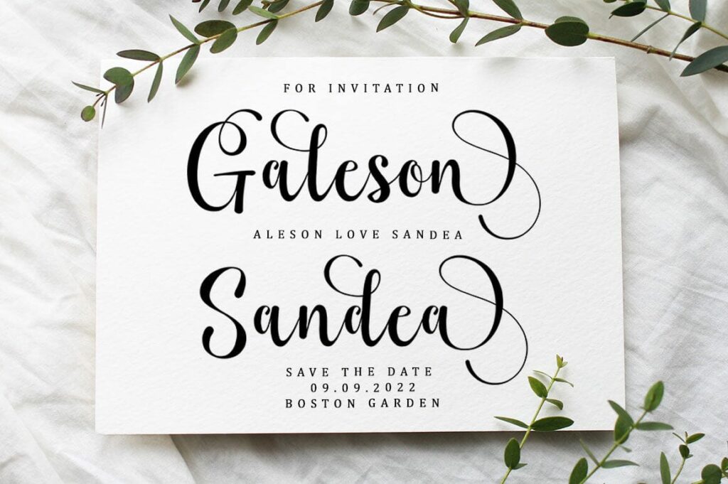 Bahgila Script font Poster 5