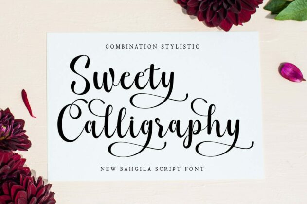 Bahgila Script font Poster 8