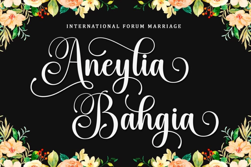 Balegad Script Font Poster 3
