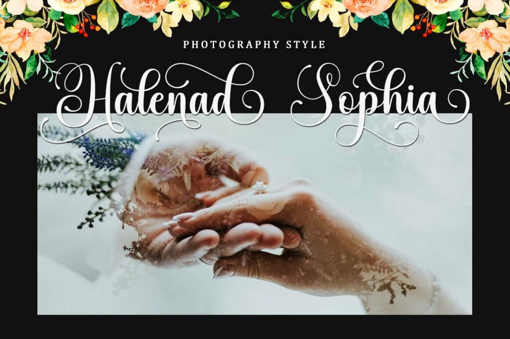 Balegad Script Font Poster 4
