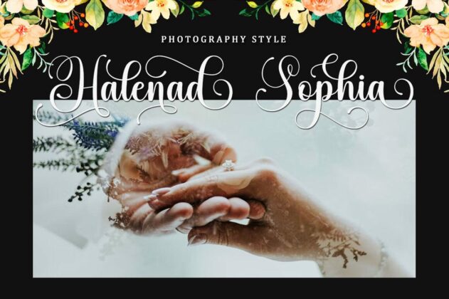 Balegad Script Font Poster 4