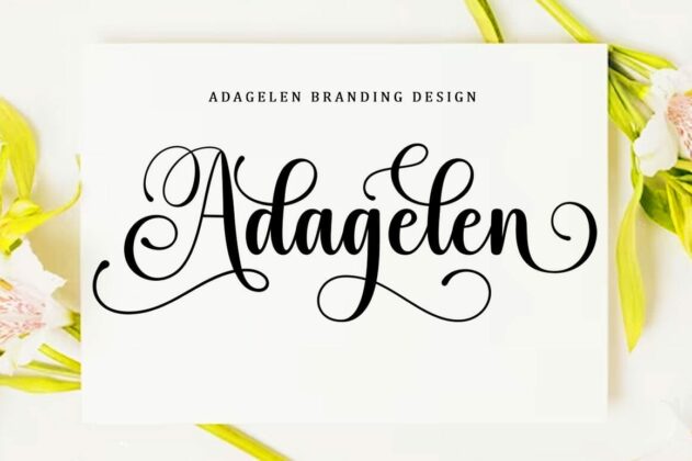 Balegad Script Font Poster 5