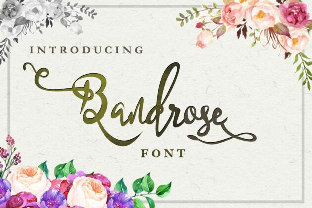 Bandrose Font Poster 2