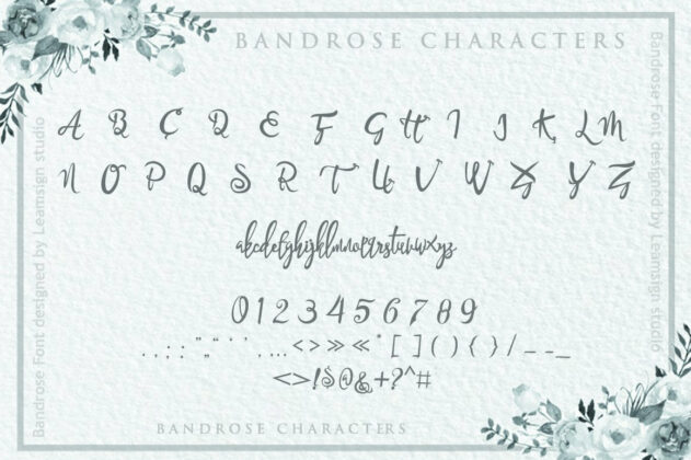 Bandrose Font Poster 5