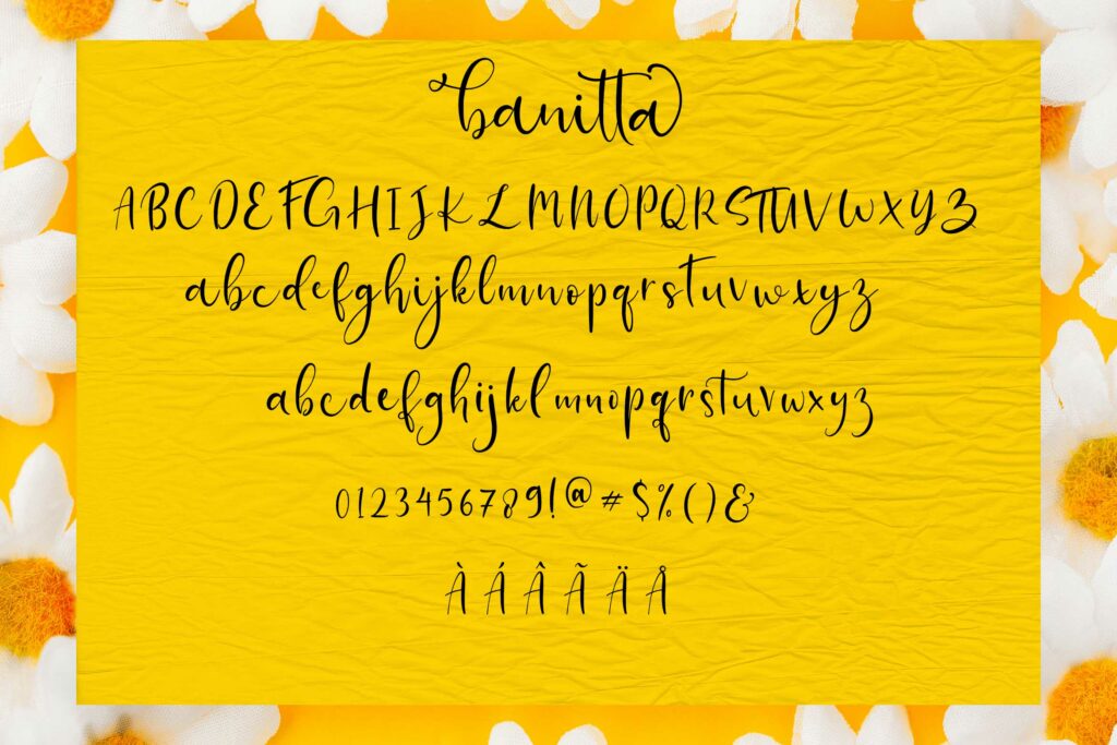 Banitta Font Trio & Extras Poster 2