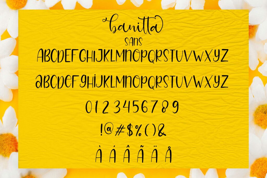 Banitta Font Trio & Extras Poster 8