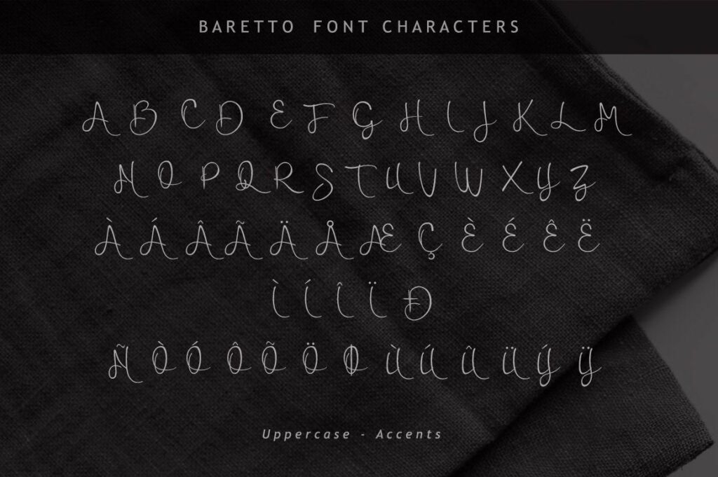 Baretto Font Poster 1