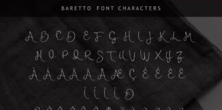 Baretto Font Poster 1
