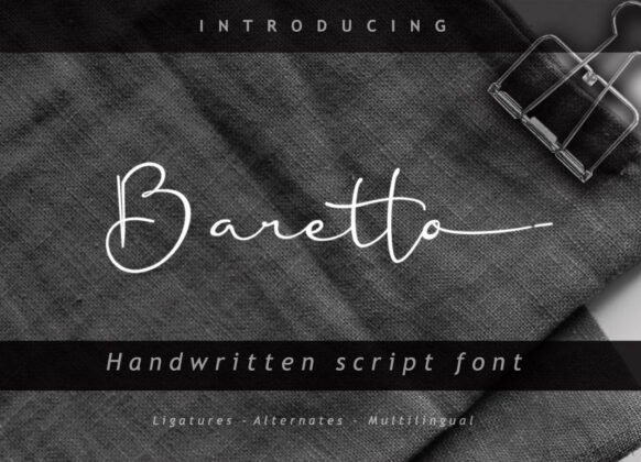 Baretto Font Poster 2