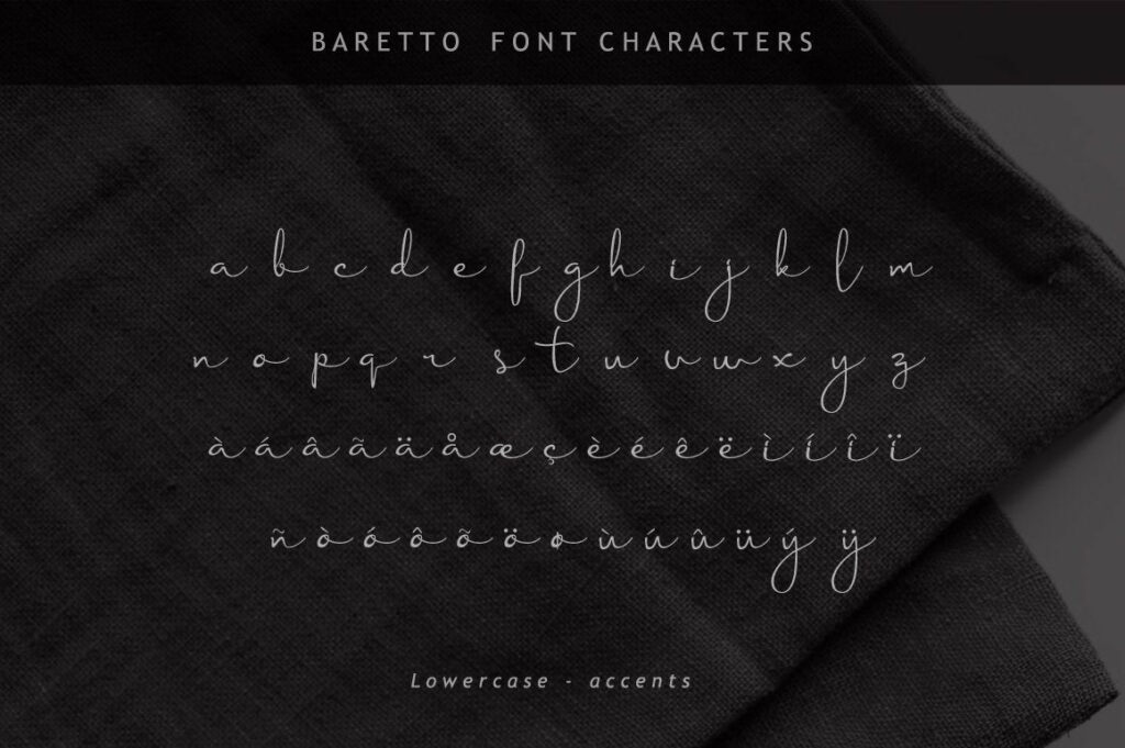 Baretto Font Poster 5