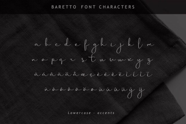 Baretto Font Poster 5