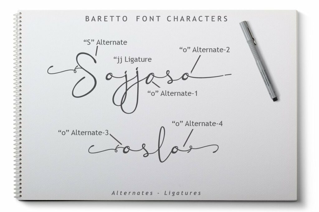 Baretto Font Poster 6