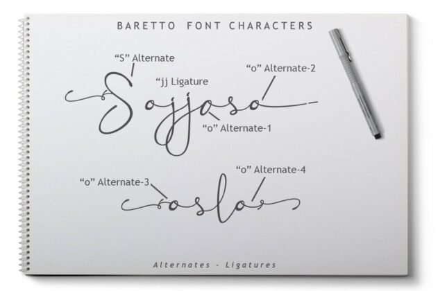Baretto Font Poster 6