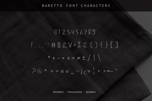 Baretto Font Poster 8