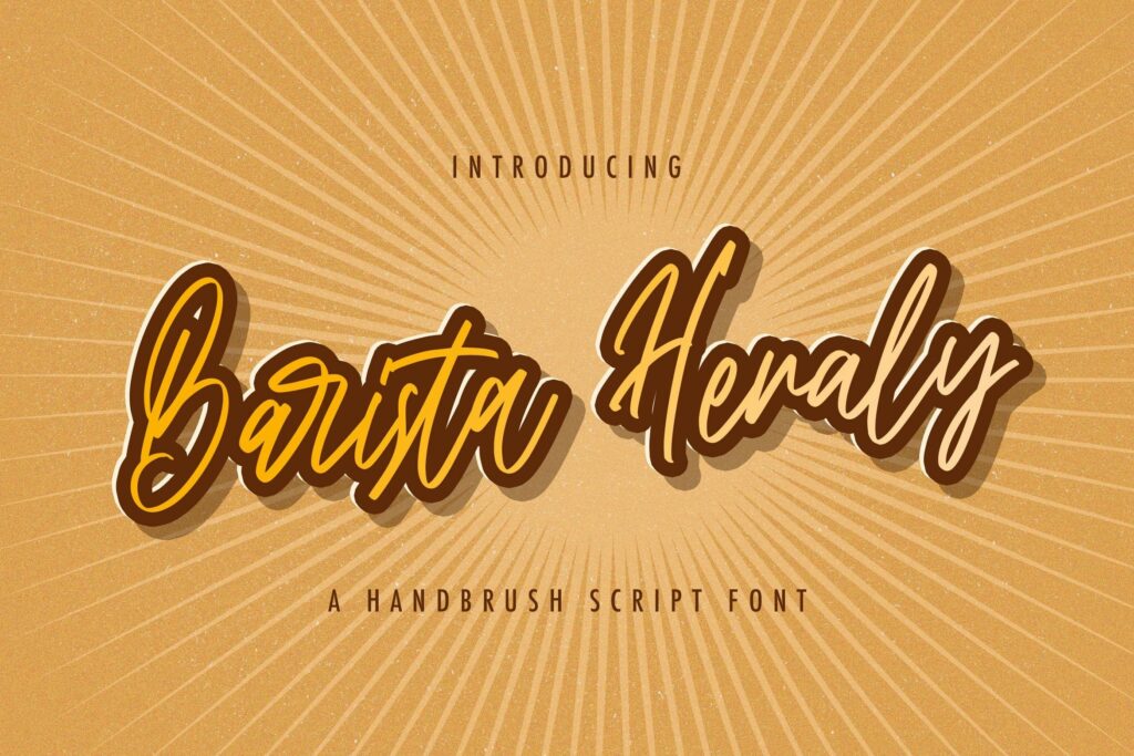 Barista Heraly - Handwritten Font Poster 3