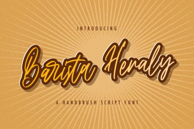 Barista Heraly - Handwritten Font Poster 3