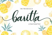 Baritta script Poster 1