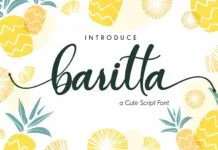 Baritta script Baritta script Poster 1