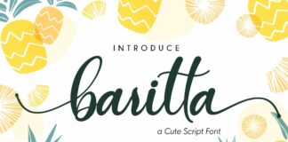 Baritta script Poster 1