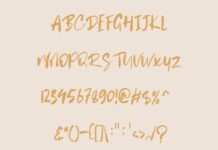 Battnise - Brush Font Poster 1