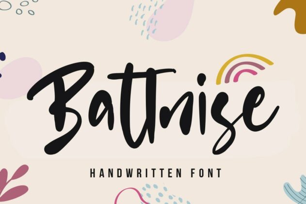 Battnise - Brush Font Poster 8