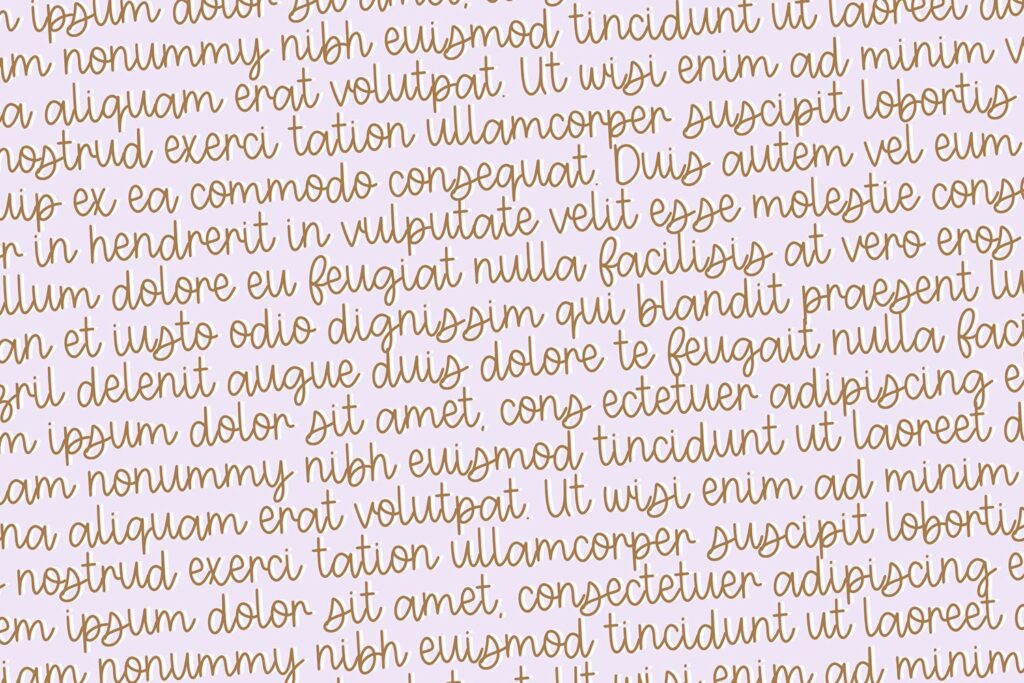 Beachy Dreams Cursive Handwriting Poster 2