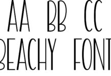 Beachy Font Poster 1