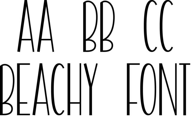 Beachy Font Poster 1