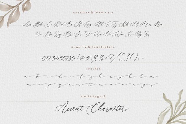 Beautica Beautiful Calligraphy Font Poster 1