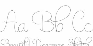 Beautiful Dreamer - Sketch Font Poster 1