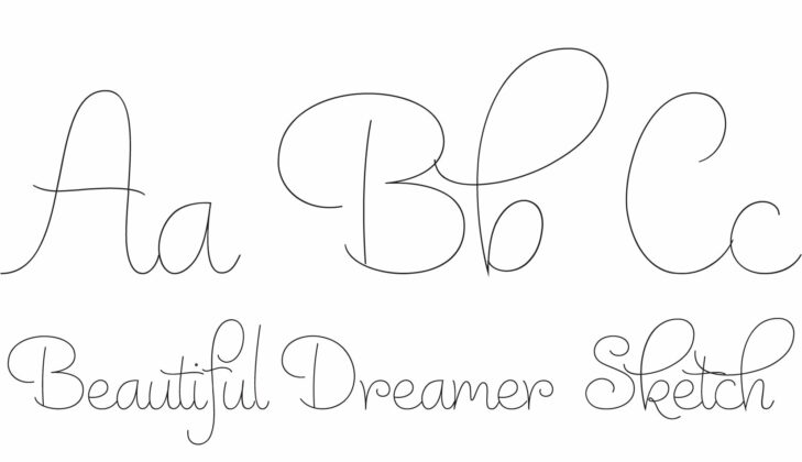 Beautiful Dreamer - Sketch Font Poster 1