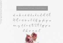 Beauty Signature - Handwritten Font Poster 1