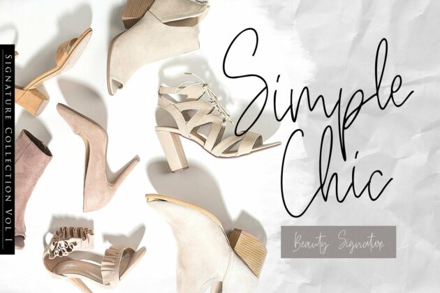 Beauty Signature - Handwritten Font Poster 3