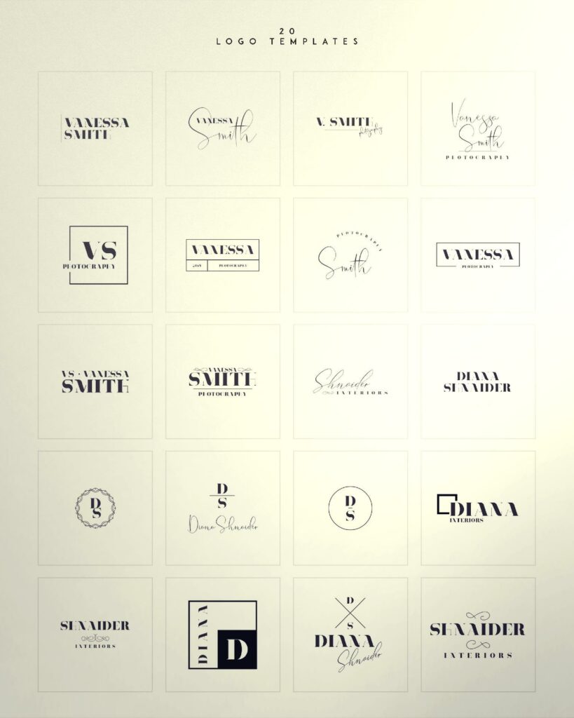 Belinda Tamira - Font duo + 20 Logos Poster 1