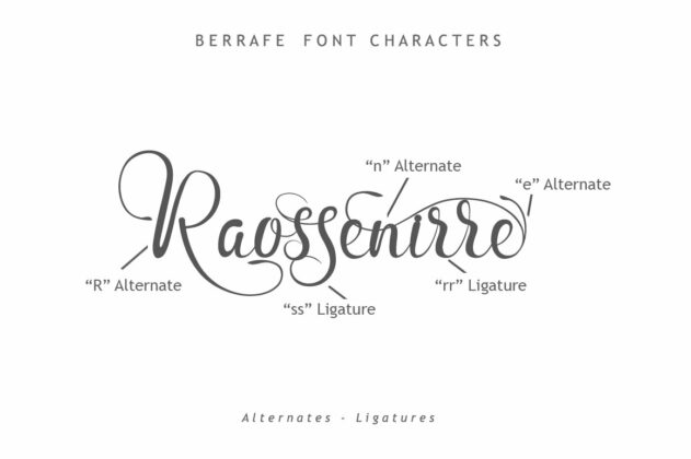 Berrafe Font Poster 2