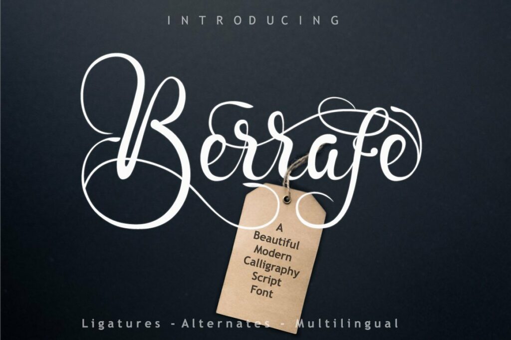 Berrafe Font Poster 6