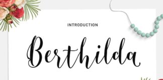 Berthilda Script Poster 1
