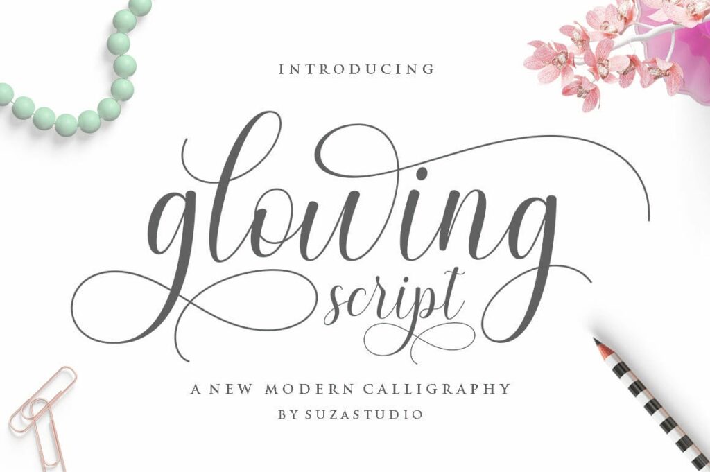 Best Script Font Bundle Poster 10