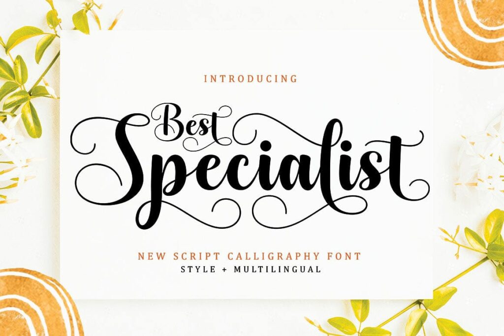 Best Specialist Script Font Poster 7