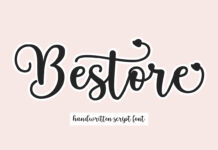 Bestore | Script Fonts Poster 1
